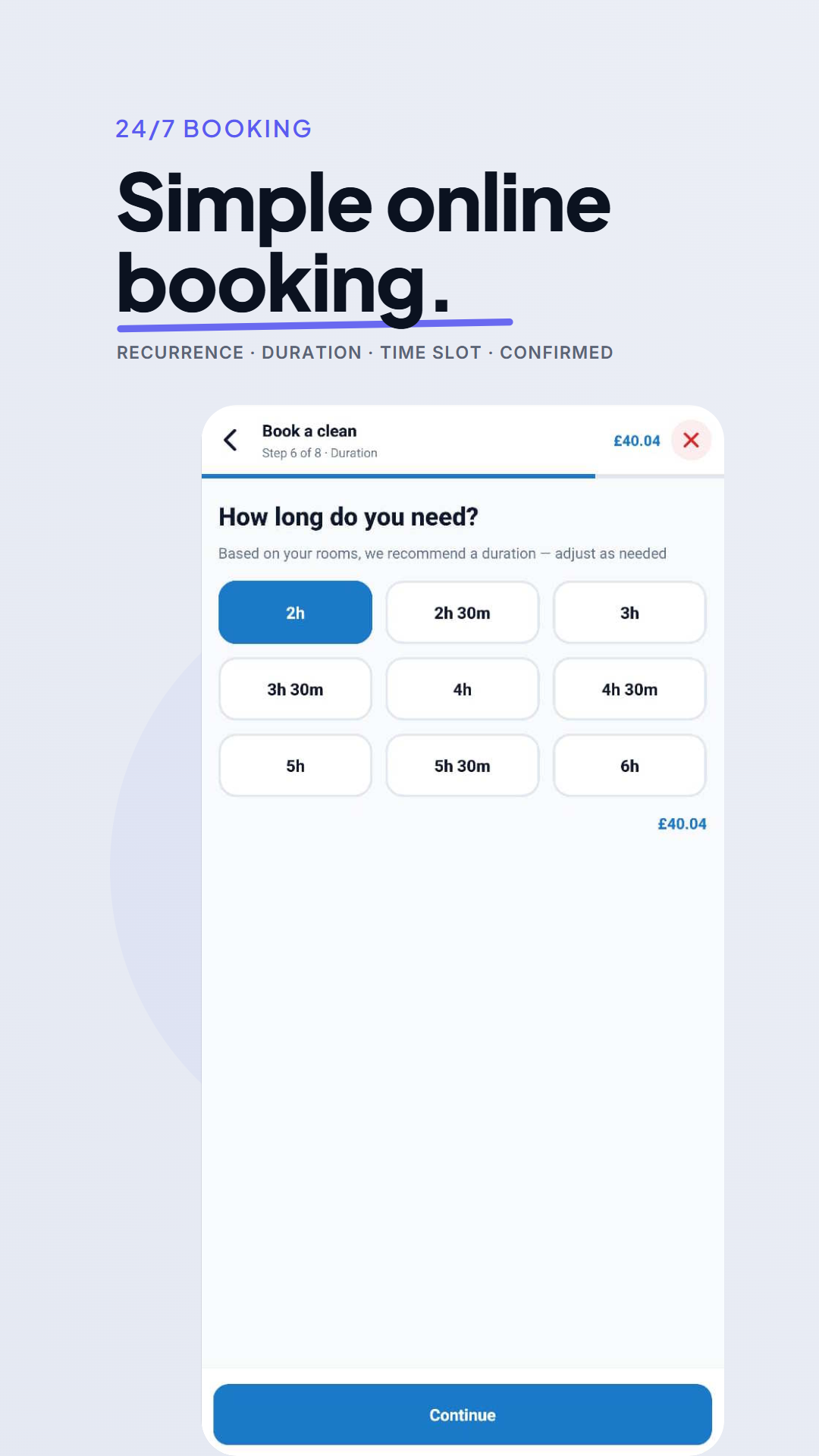 Secure payments and booking details in one place